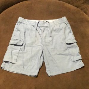 NWOT Tommy Hilfiger Cotton Cargo Shorts. Light Denim Blue. Super soft. Size XL